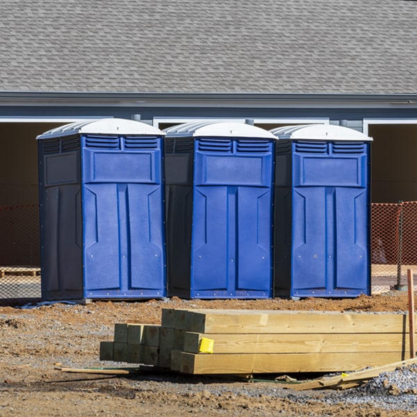 how can i report damages or issues with the porta potties during my rental period in White Cloud
